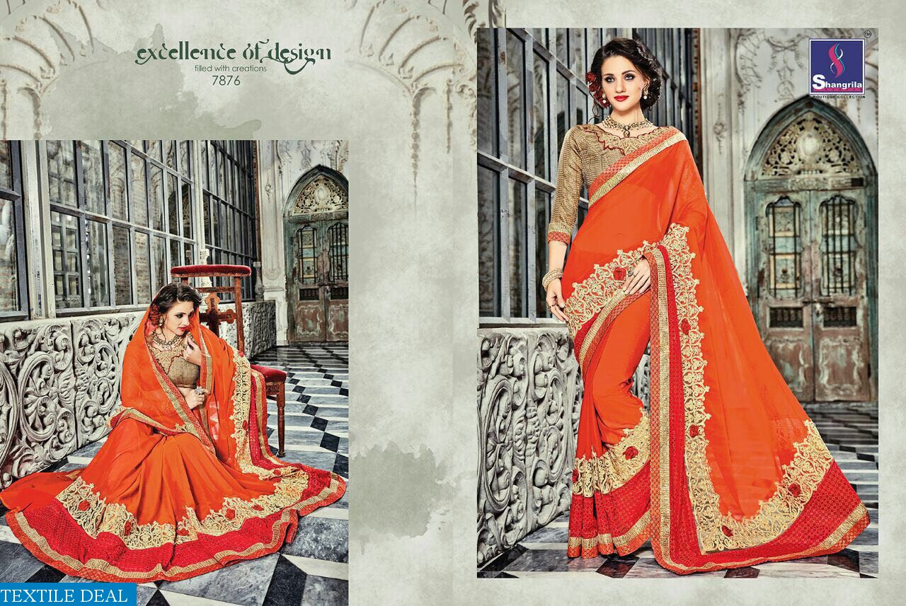 Shangrila paris rose vol-2 Wholesale party-wear Ethnic Saree
